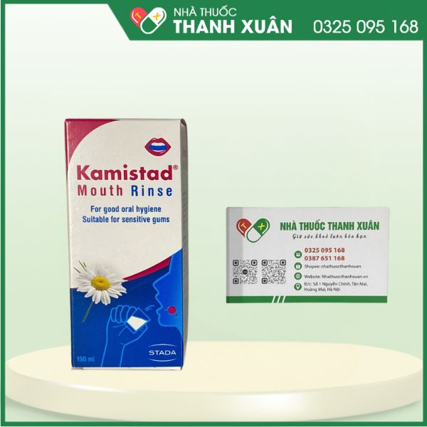 Nước súc miệng Kamistad Mouth Rinse làm sạch khoang miệng cho hơi thở thơm mát